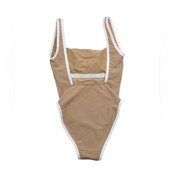 LainSnow Ocean Isle One Piece Swimsuit in Sand - Picture 5 of 8